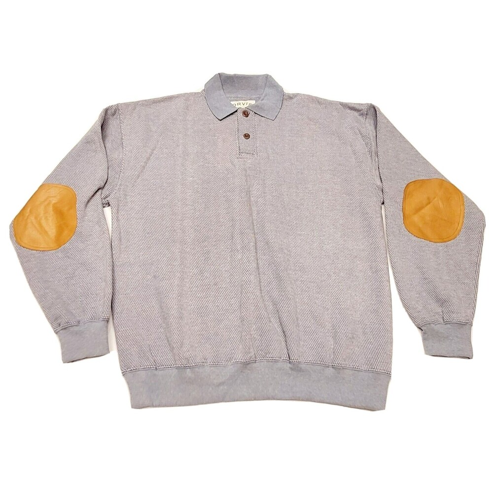 VTG Orvis Sweater Suede Elbow Patch Mens Size ‎ XL